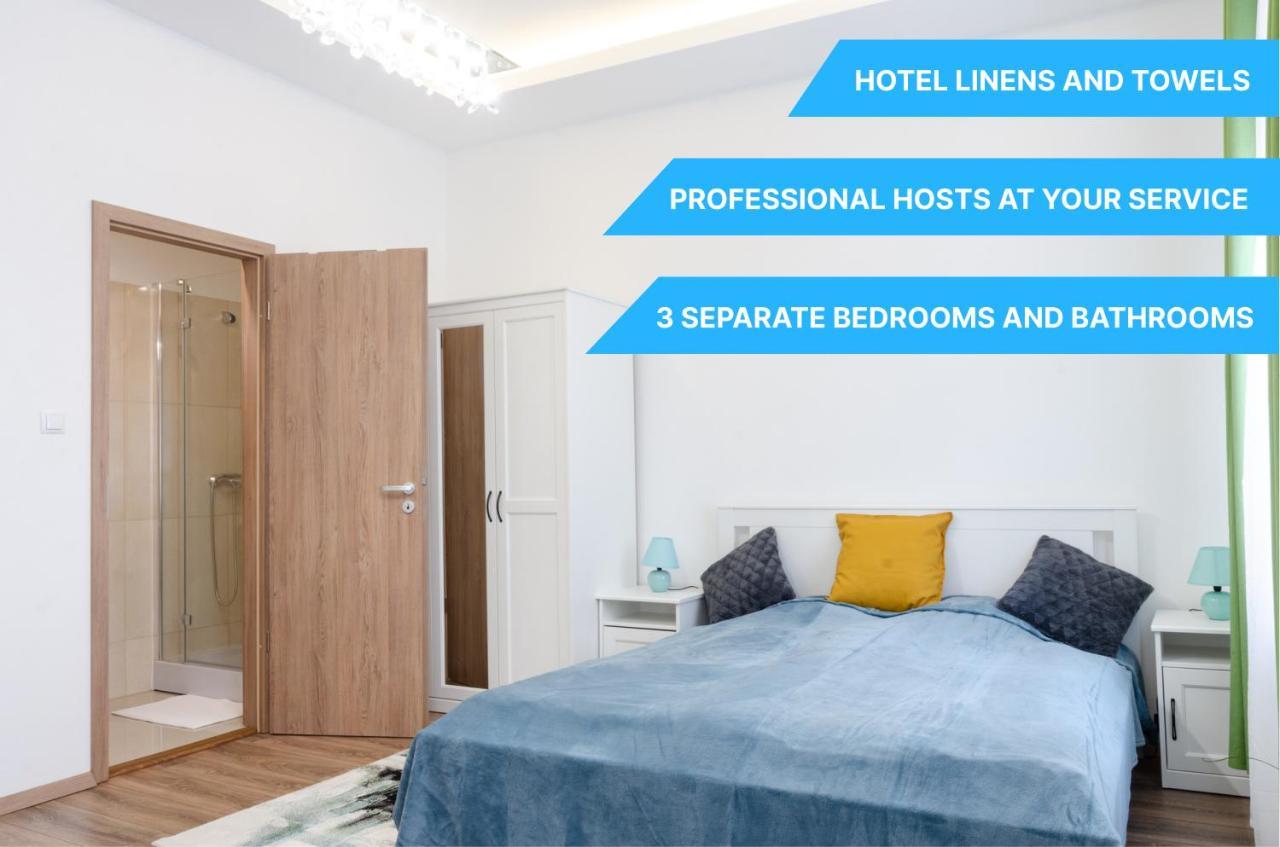 3 En Suit Bedroom Flat In The Main Centre For 6Ppl, 3Bdr,3Bthr,Ac Budapest Eksteriør bilde